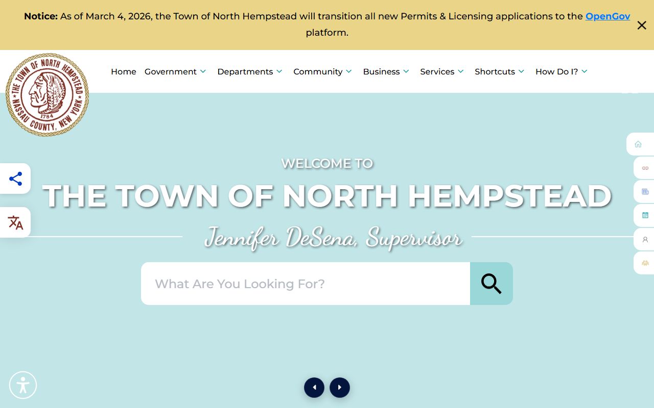 Town of North Hempstead official website