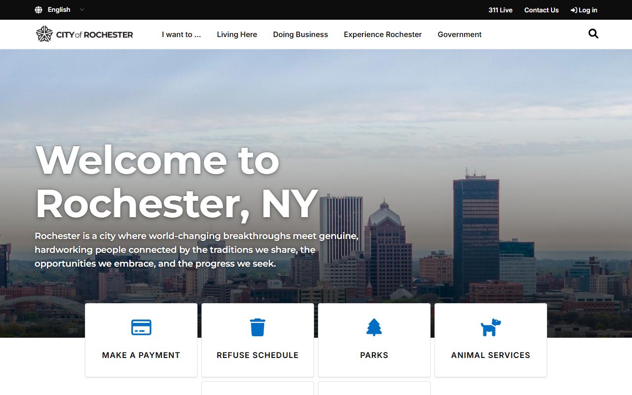 City of Rochester official website
