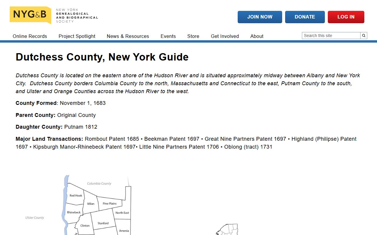 Dutchess County death records clerk archives page
