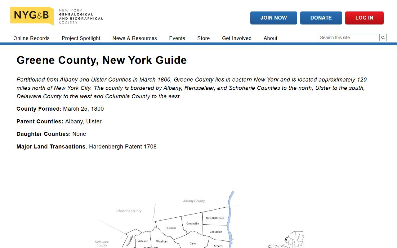 Greene County death records surrogate court information